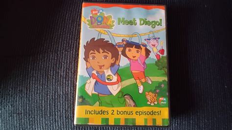 Dora The Explorer Meet Diego Dvd Overview Youtube