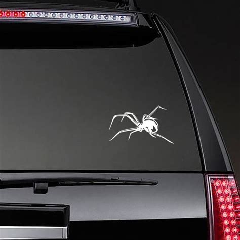Creepy Black Widow Spider Sticker
