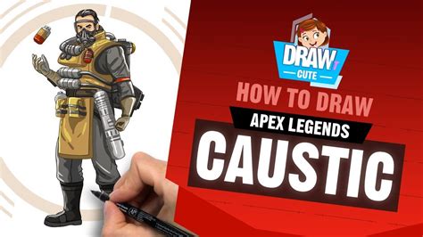 How To Draw Caustic Apex Legends Youtube
