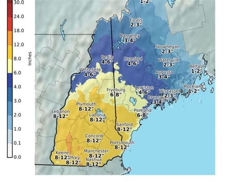 Last Day Of March Storm Snow Totals Upgraded For Nh Concord Nh Patch