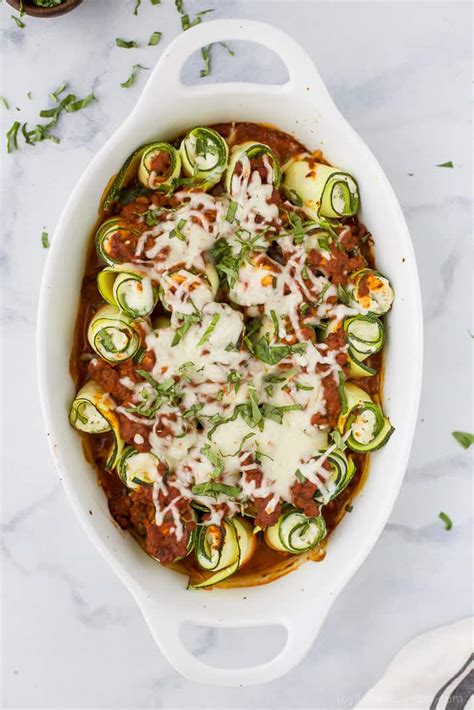 If you're a gardener, chances are you are overloaded with summer squash right now! Low-Carb Zucchini Lasagna Roll Up with Homemade Meat Sauce