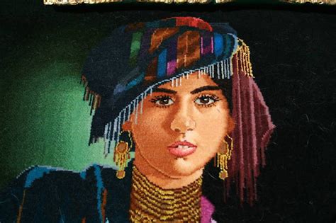 Kurdistanart Kurdish Nomad Girl On Carpet