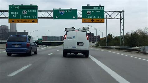 Interstate 670 Ohio Exits 5 To 1 Westbound Youtube