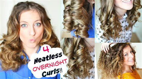 4 Overnight No Heat Curls Overnight Heatless Curl Methods