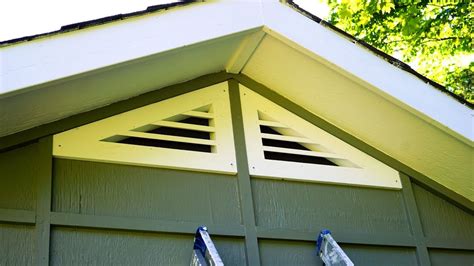 How To Make Triangular Gable Vents Youtube