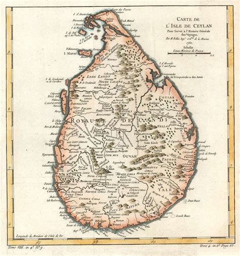 Carte De L Isle De Ceylon Geographicus Rare Antique M