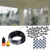 Outdoor Mist Cooling System Images