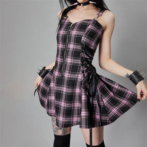 Woman Harajuku Dress Y K Mall Goth Kawaii Y K Clothes Summer Gothic