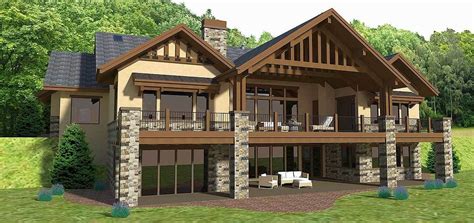 They are suitable for mountainous lots and rugged terrain. Plan 64413SC: Mountain House Plan with Optional Lower ...