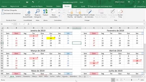 Como Colocar Calendario No Excel Printable Templates Free