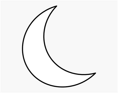 Moon Crescent Png Crescent Shape Clip Art At Clker White Crescent