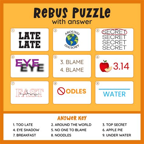 Brain Teasers With Answers Printable Printable World Holiday