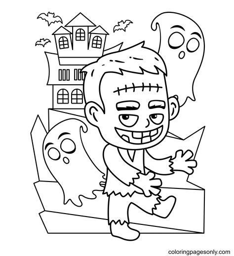 35 Halloween Frankenstein Coloring Pages Sohaelroxann