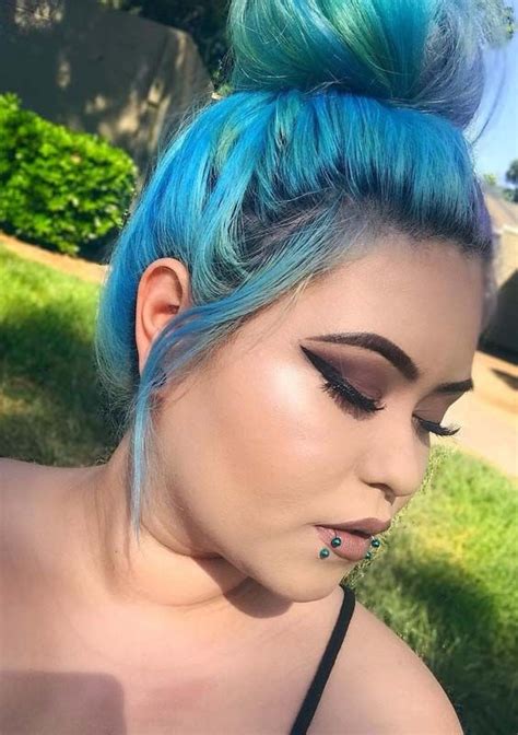 36 Unique Updos For Blue Hairstyles To Sport In 2018 Hair Styles Bun