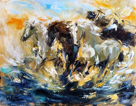 Large Horse Canvas Print Horse Wall Art Horse Painting Oil Etsy