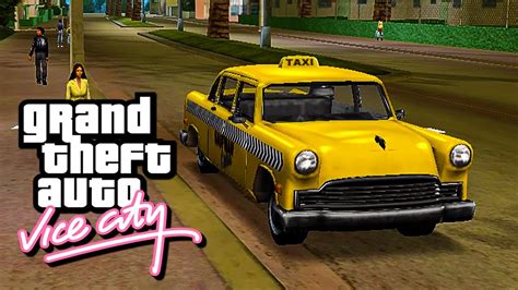 Gta Vice City Classic Side Mission Taxi Driver 100 Fares Youtube