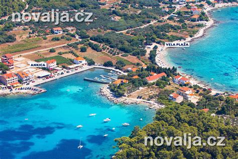 Pláže Prižba Ostrov Korčula Chorvátsko Novalja