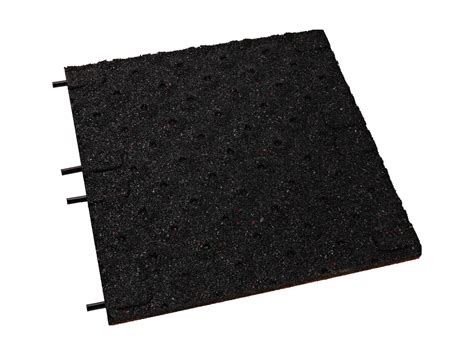 Rubber Tile 30mm Black 500mm X 500mm