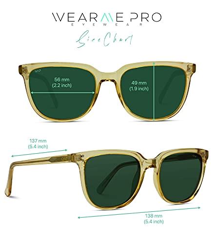 Wearme Pro Classic Polarized Square Flat Retro Unisex Men Women Sunglasses White Tortoise