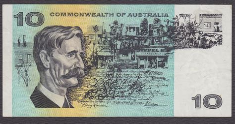 Blogart The Earliest Version Of The Australian 10 Dollar Paper Banknote