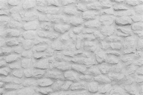 Rough Uneven White Painted Stone Wall Texture Stock Image Image Of