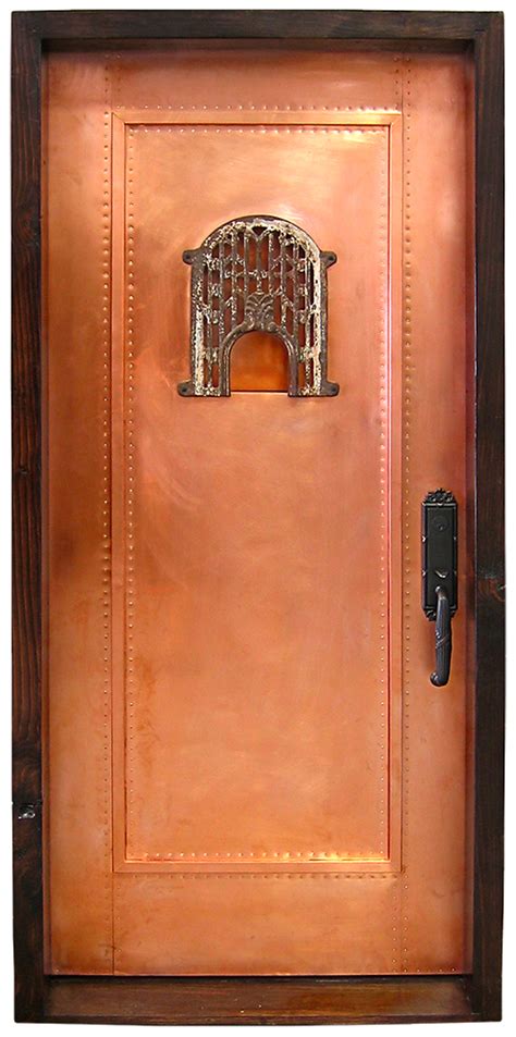 Copper Clad Door - La Puerta Originals | Cast iron fireplace, Antique cast iron, Doors