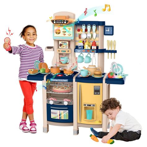 Nyeekoy Kids Play Kitchen Toddler Kitchen Play Set Pretend Play Cook