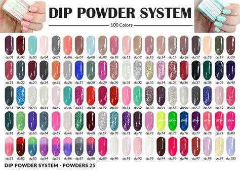 Chisel Dip Powder Color Chart