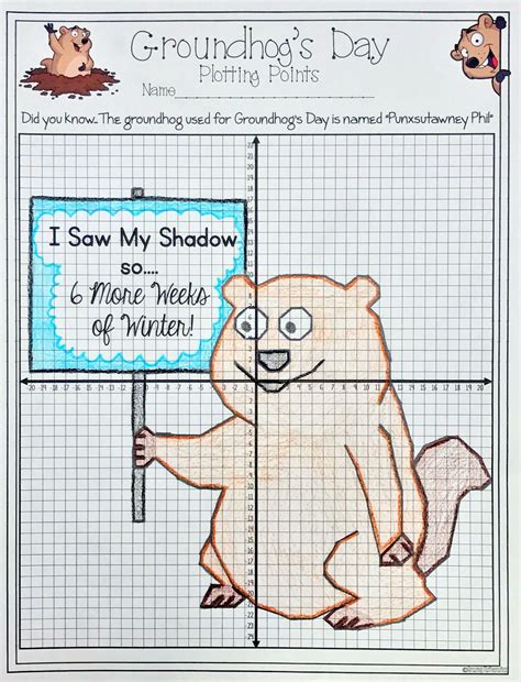 Groundhog Day Math Worksheets