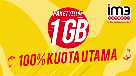 Paket murah indosat yang bisa dinikmati : Cara Daftar Paket Yellow Indosat 1000 Kuota 1GB Terbaru 2019