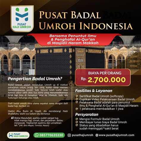 Formulir Badal Haji Umroh Online Pusat Haji Umroh Indonesia
