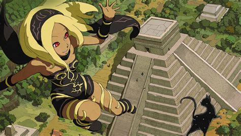 Dusty Gravity Daze Kitten Gravity Daze Gravity Daze 1girl Black Cat Blonde Hair Cat