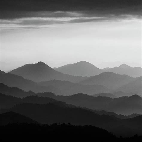 Morning Mountain Layers By Photography By Stephen Cairns