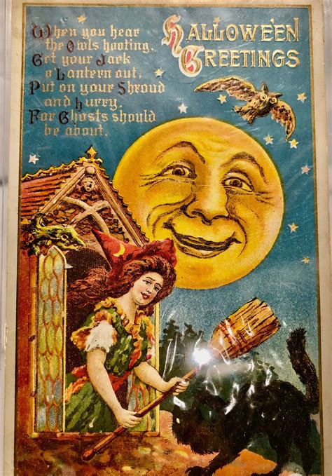 Vintage Halloween Postcard Circa 1918 Used