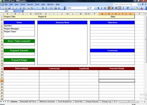4 Excel Project Management Template Template Business Psd Excel