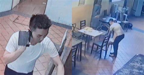 Man Caught On Cctv Stealing Iphone From Outside Eatery Right In Front