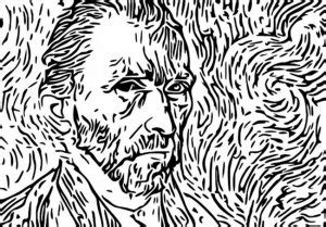 21 Desenhos De Pinturas Do Van Gogh Para Imprimir E Colorir