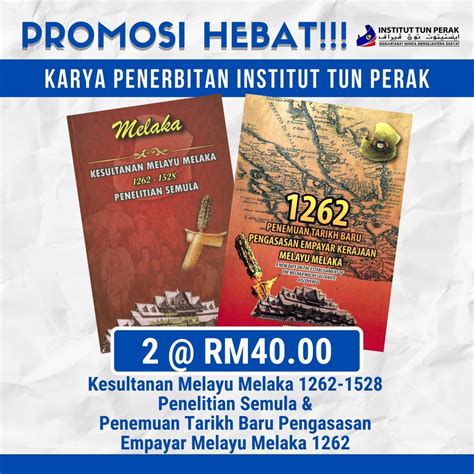 Promosi Buku 2 In 1 Kesultanan Melayu Melaka Dan Penemuaan Tarikh