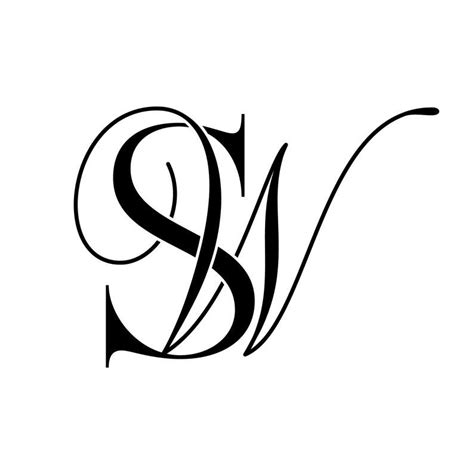 Personal Logo Initials Logo Of Initials Monogram Logo Ws Etsy