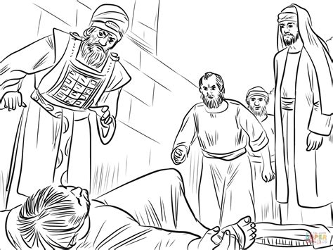 Stephen Stoned To Death Coloring Page Free Printable Coloring Pages