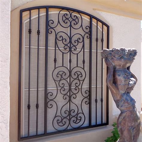 Decorative Wrought Iron Bars For Windows Cast Wrought Iron Grill