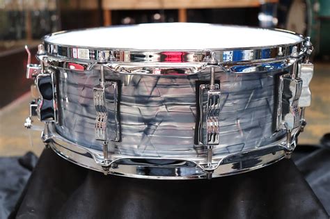 Ludwig 5x14 Classic Maple Snare Drum Sky Blue Pearl Reverb