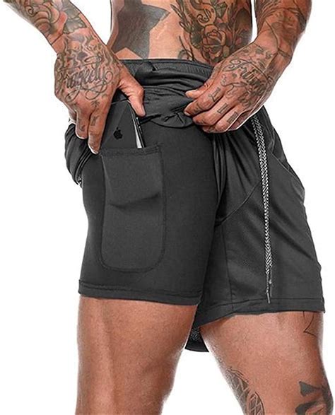 Flyself Men S Sport Shorts In Running Gym Quick Drying Breathable Training Joggers Shorts