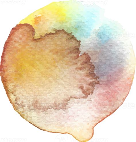 Brown Watercolor Round Shape 29728599 Png