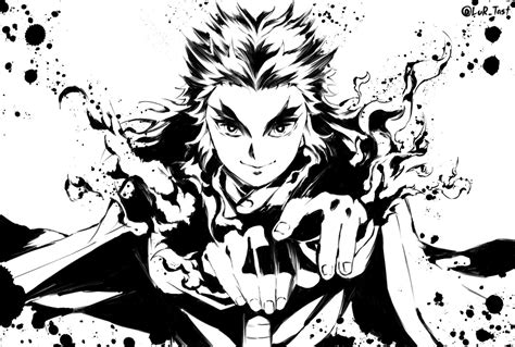 Demon Slayer Drawing Rengoku Anime March 2022