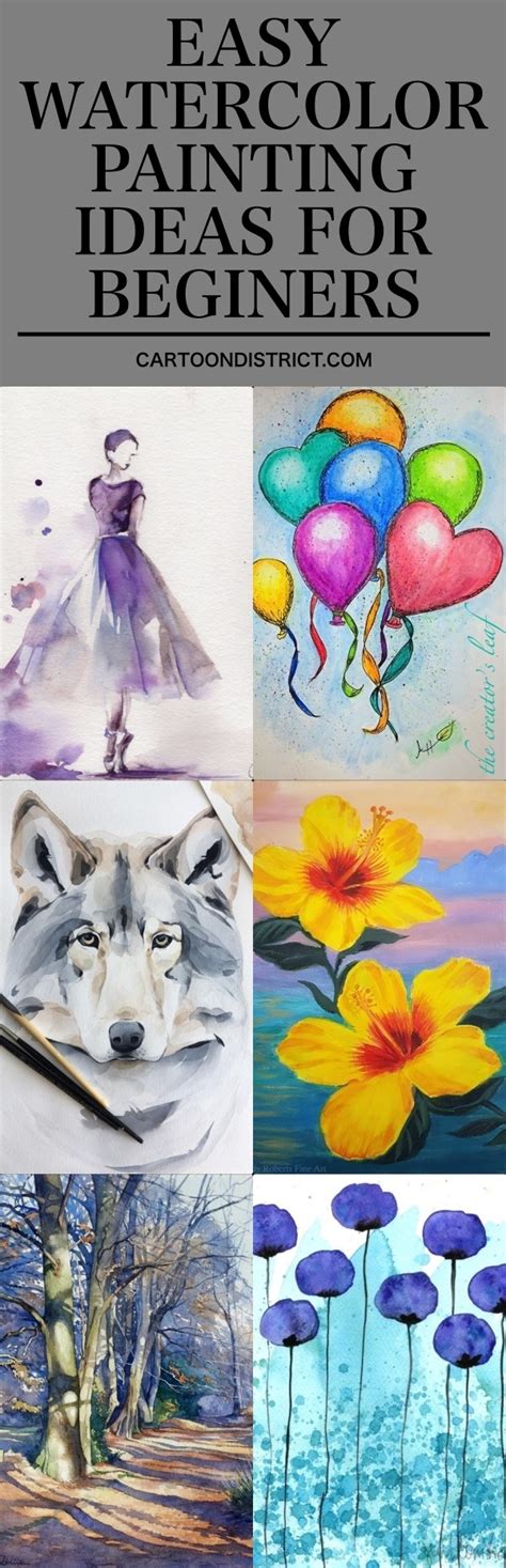 Learn new techniques, ideas and get creative! 100 Easy Watercolor Painting Ideas for Beginners