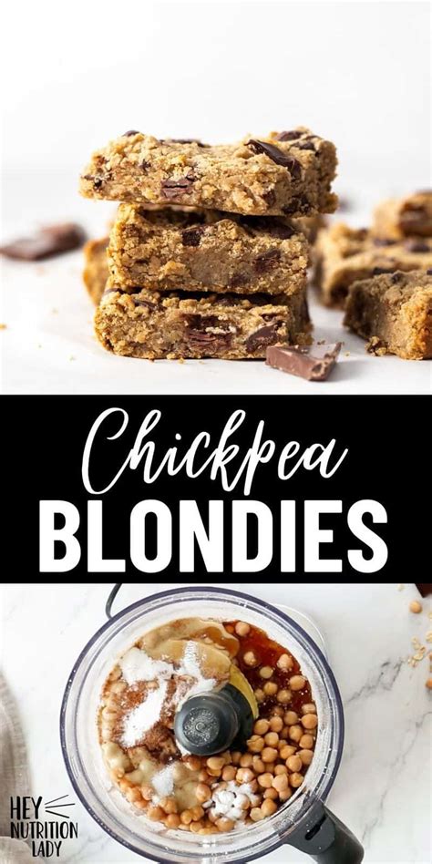 Chickpea Blondies Hey Nutrition Lady