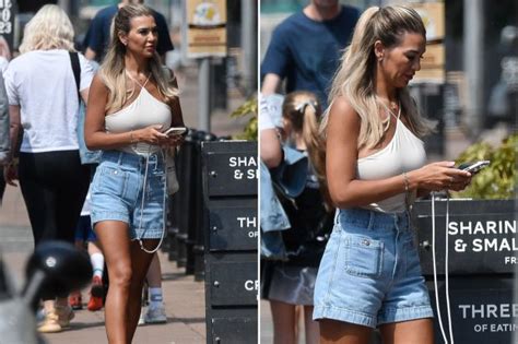 Braless Christine Mcguinness Stuns In Hotpants As She Soaks Up The Sun