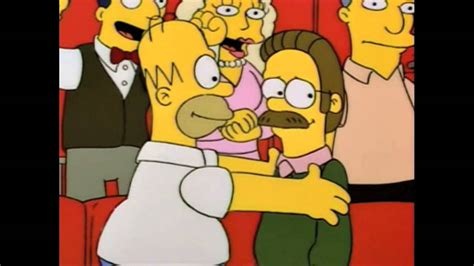 Simpsons Homer Kisses Flanders Youtube
