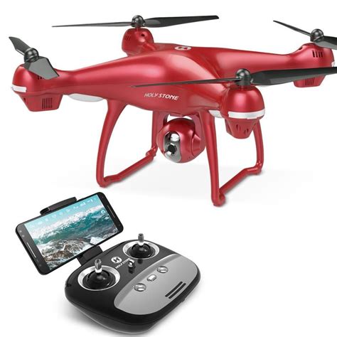 Hs100 Red Rc Drone Gps Professional Fpv Wifi Camera Hd 1080p Selfie Rc